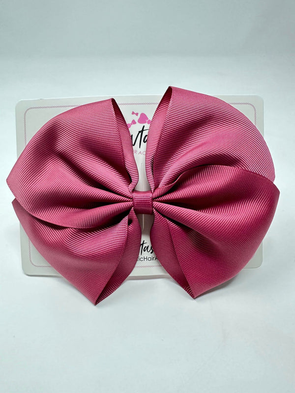 6 Inch Flat Bow - Victorian Rose