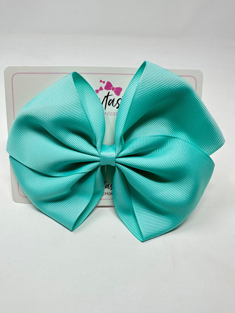 6 Inch Flat Bow - Aqua