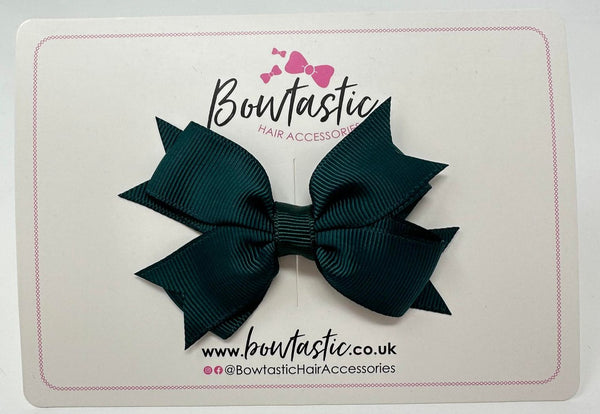 3 Inch Flat 2 Layer Bow - Spruce