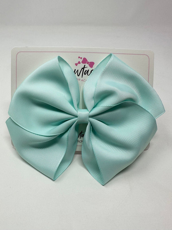 6 Inch Flat Bow - Ice Mint