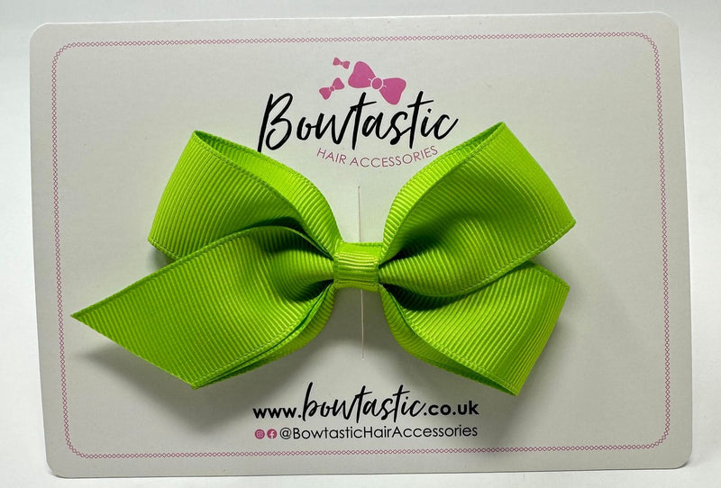 3.5 Inch Flat Bow Style 2 - Apple Green