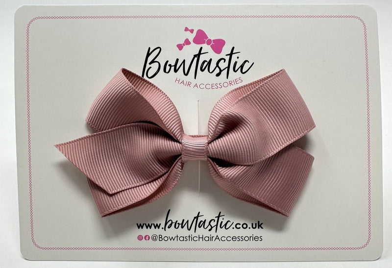 3.5 Inch Flat Bow Style 2 - Antique Mauve