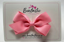 3.5 Inch Flat Bow Style 2 - Pink