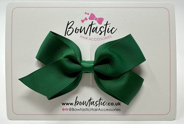 3.5 Inch Flat Bow Style 2 - Forest Green