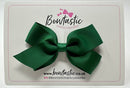 3.5 Inch Flat Bow Style 2 Thin Elastic - Forest Green