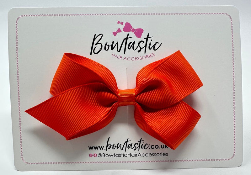 3.5 Inch Flat Bow Style 2 - Autumn Orange