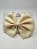 6 Inch Flat Bow - Cream