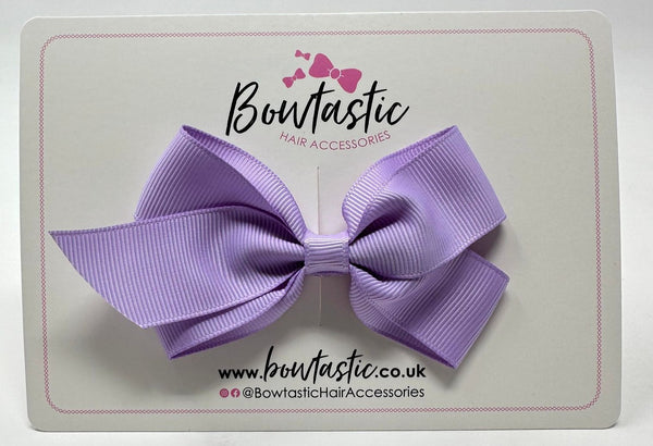 3.5 Inch Flat Bow Style 2 - Light Orchid