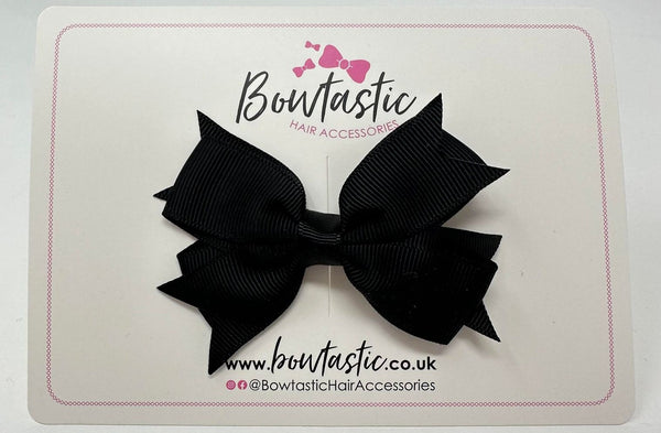 3 Inch 2 Layer Bow - Black