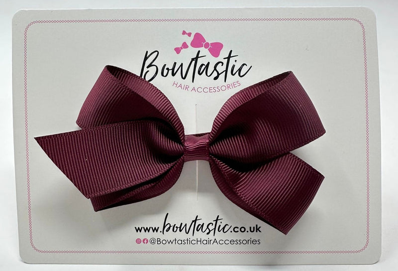 3.5 Inch Flat Bow Style 2 - Burgundy