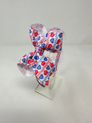 4 Inch Bow Alice Headband - Red & Blue Crown