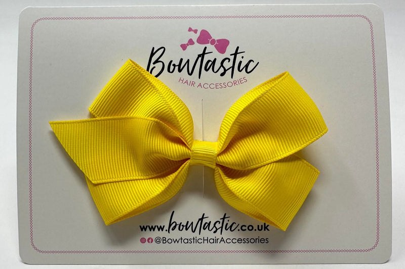 3.5 Inch Flat Bow Style 2 - Daffodil