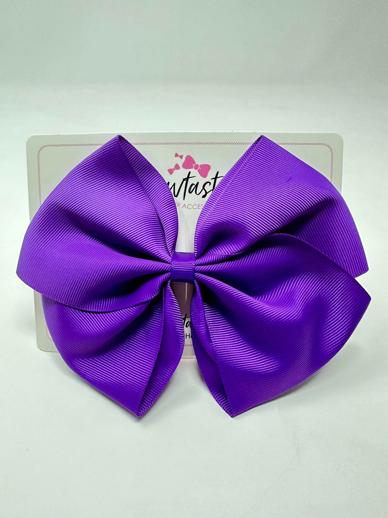 6 Inch Flat Bow - Purple