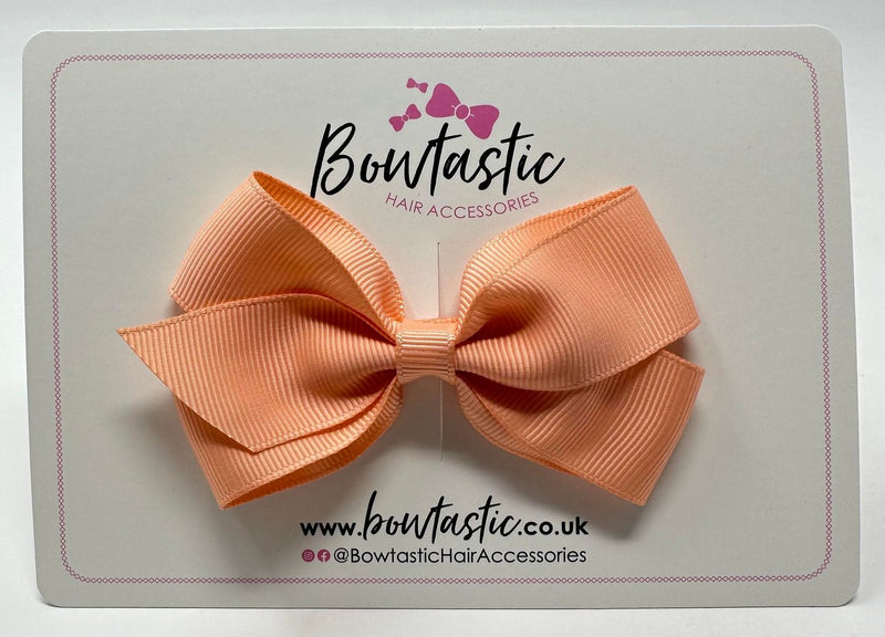 3.5 Inch Flat Bow Style 2 - Petal Peach