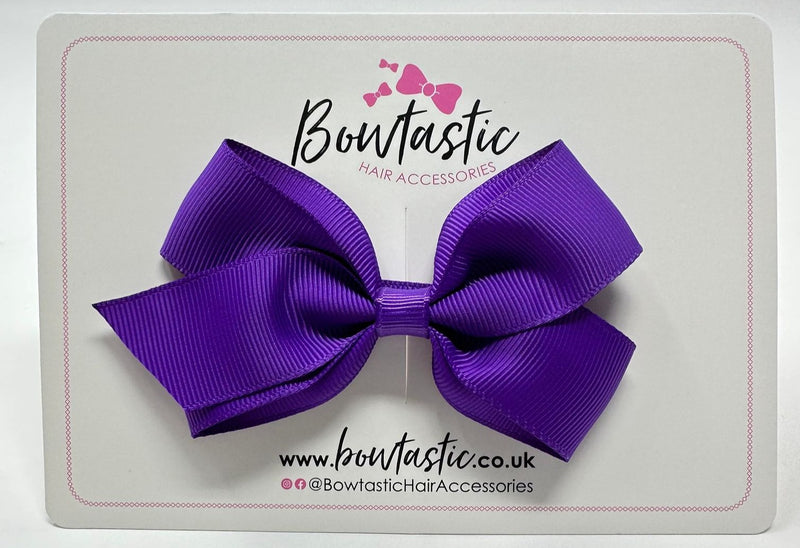 3.5 Inch Flat Bow Style 2 - Purple