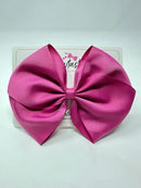 6 Inch Flat Bow - Raspberry Rose