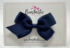 3.5 Inch Flat Bow Style 2 Thin Elastic - Navy