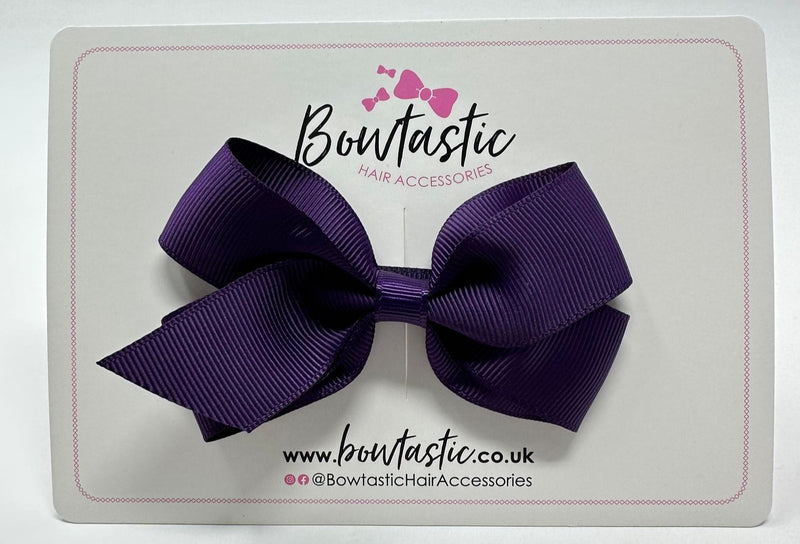 3.5 Inch Flat Bow Style 2 - Plum