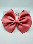 6 Inch Flat Bow - Dusty Rose