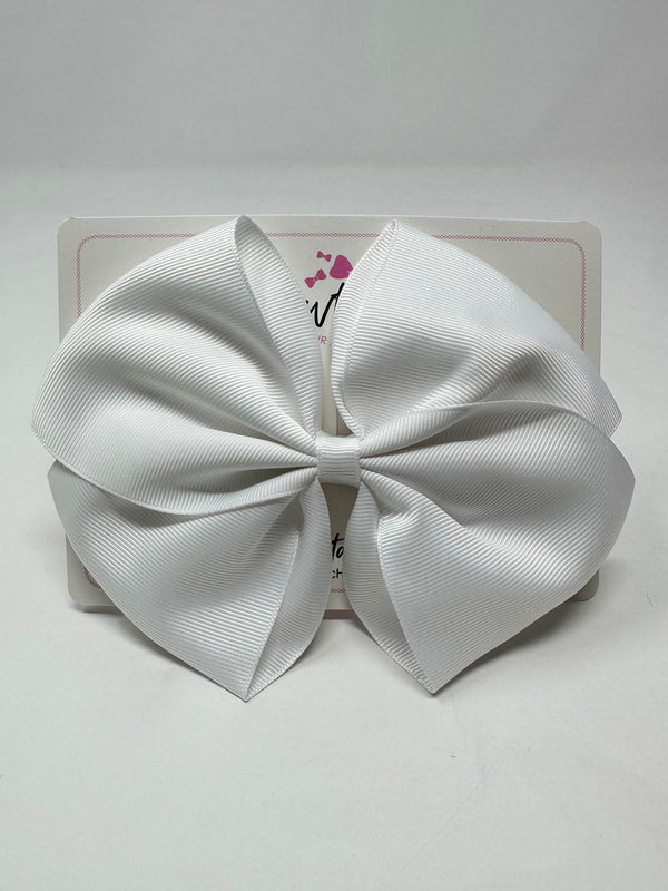 6 Inch Flat Bow - White