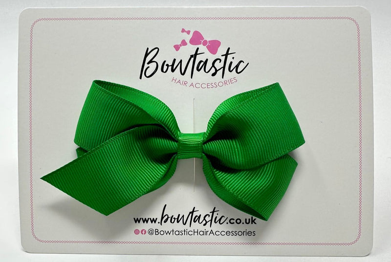 3.5 Inch Flat Bow Style 2 - Emerald Green