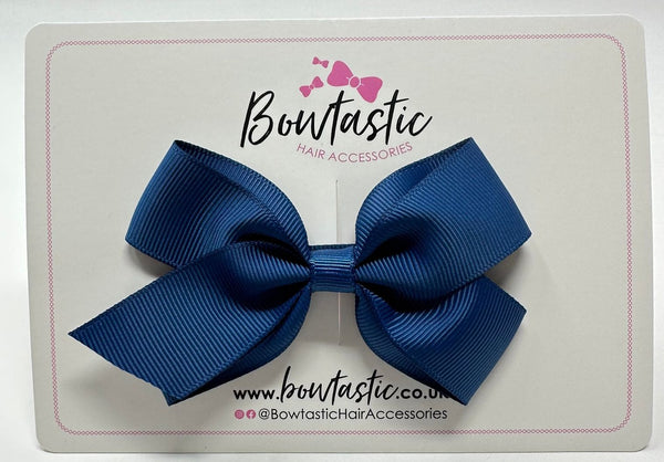 3.5 Inch Flat Bow Style 2 Thin Elastic - Light Navy