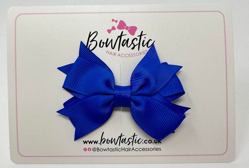 3 Inch Flat 2 Layer Bow - Royal Blue