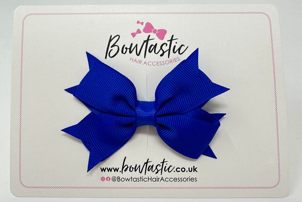 3 Inch Flat 2 Layer Bow - Electric Blue