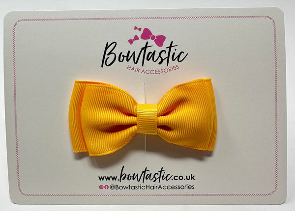 3 Inch Flat Double Bow - Yellow Gold