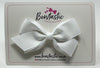 3.5 Inch Flat Bow Style 2 Thin Elastic - White