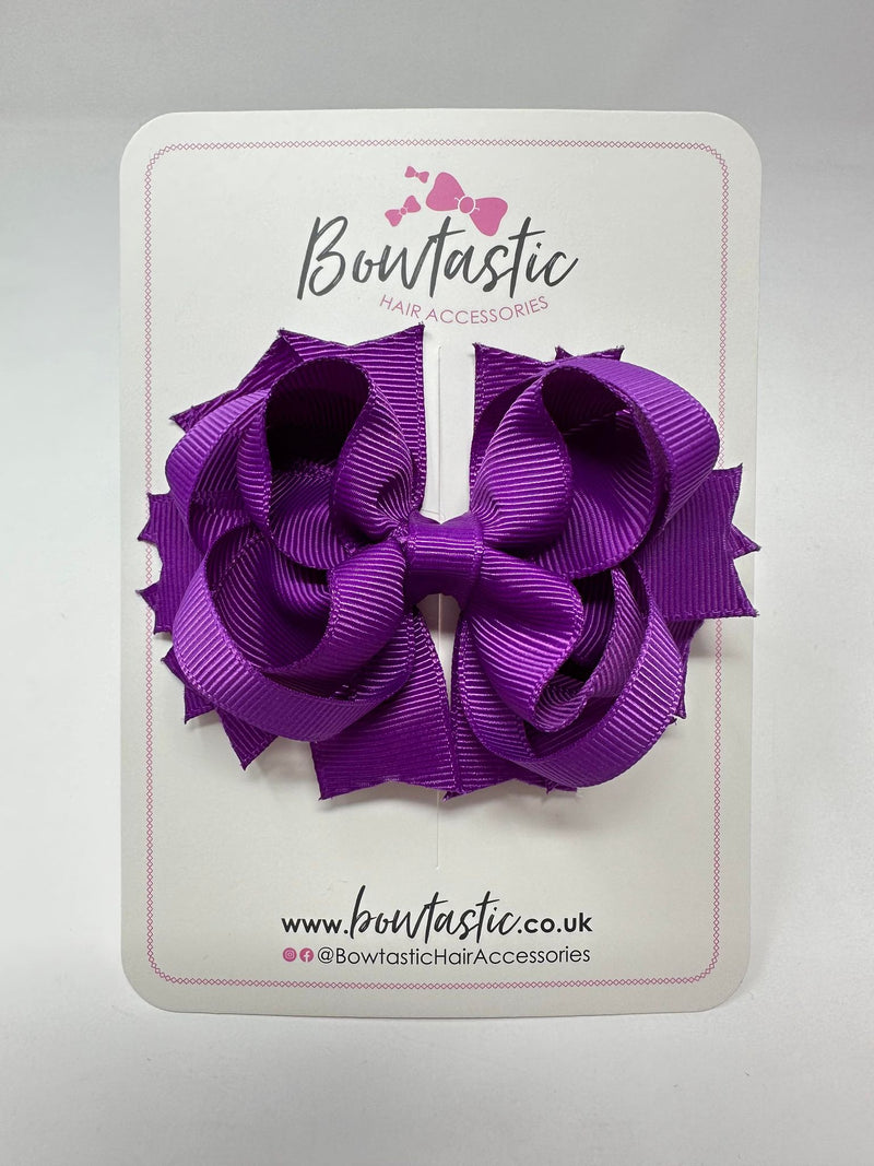 3.5 Inch Ring Bow - Purple