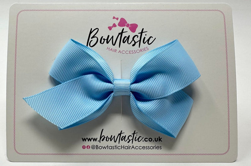 3.5 Inch Flat Bow Style 2 - Blue Topaz