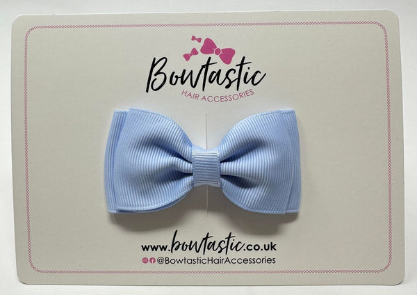 3 Inch Flat Double Bow - Bluebell