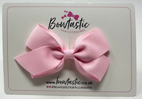 3.5 Inch Flat Bow Style 2 - Pearl Pink