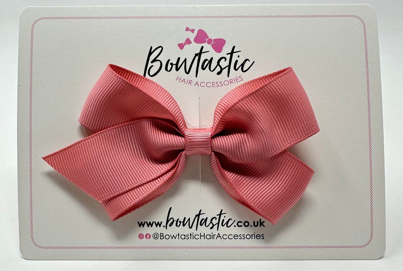 3.5 Inch Flat Bow Style 2 - Dusty Rose