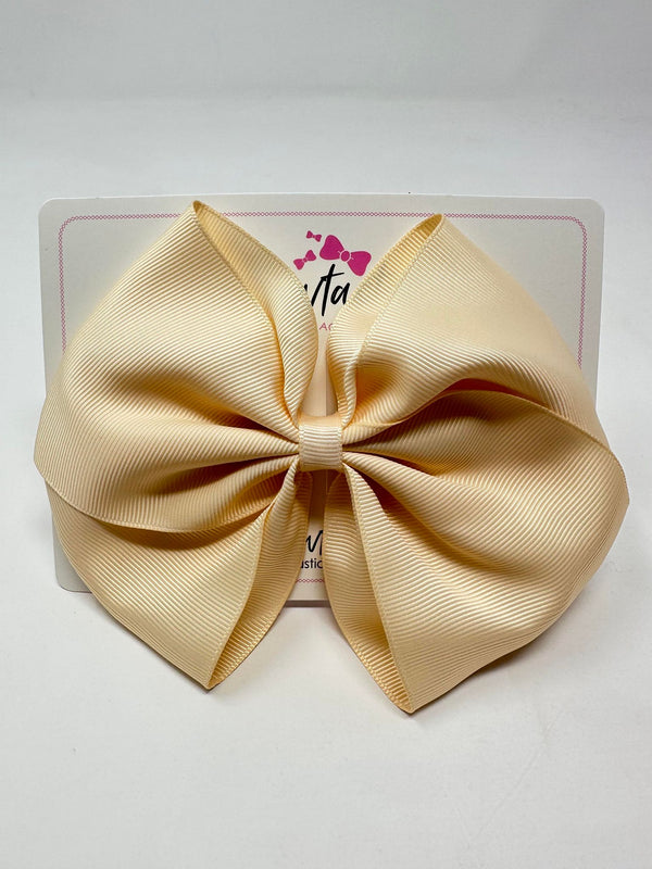 6 Inch Flat Bow - Nude