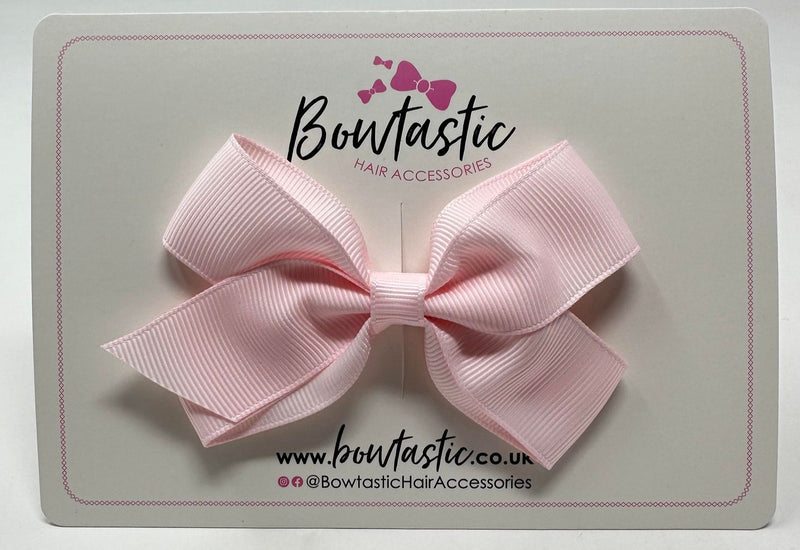 3.5 Inch Flat Bow Style 2 - Powder Pink