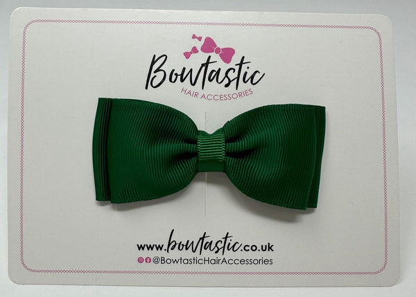 3.25 Inch Double Layer Bow - Forest Green