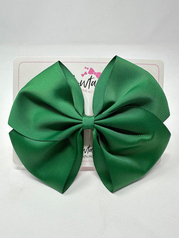 6 Inch Flat Bow - Forest Green