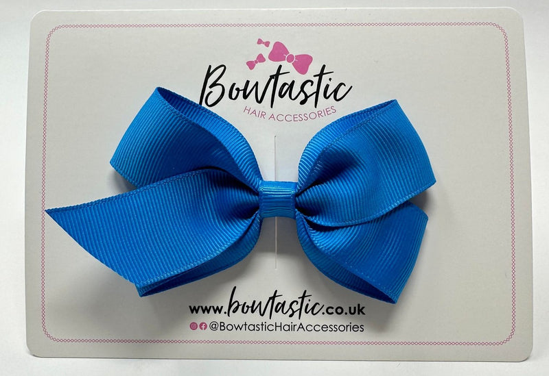 3.5 Inch Flat Bow Style 2 - Capri Blue