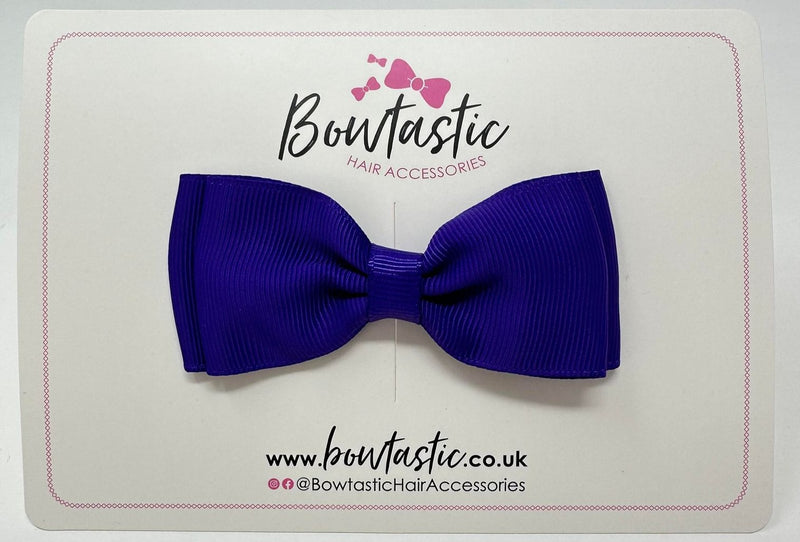 3.25 Inch Double Layer Bow - Regal Purple