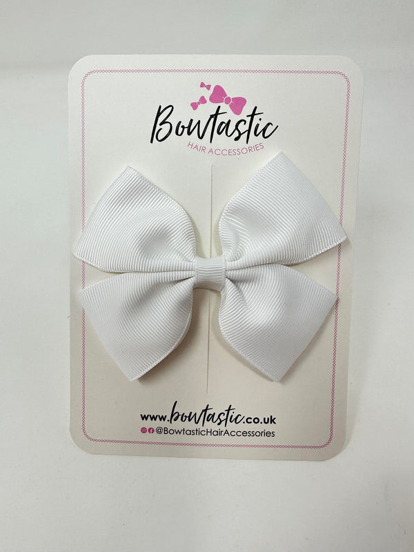 4 Inch Butterfly Bow - White