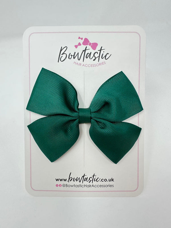 4 Inch Butterfly Bow - Hunter Green