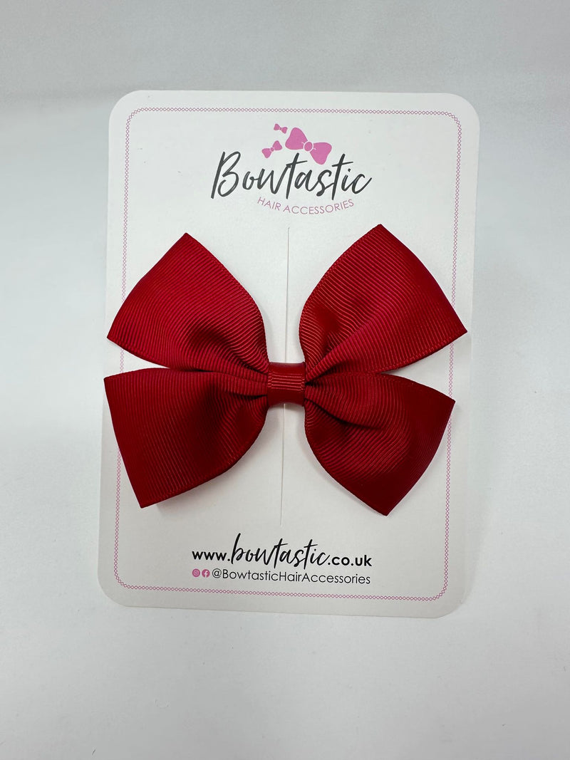 4 Inch Butterfly Bow - Scarlet Red