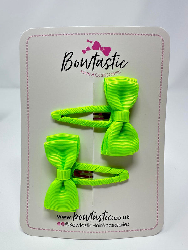 1.75 Inch Snap Clips - Key Lime - 2 Pack