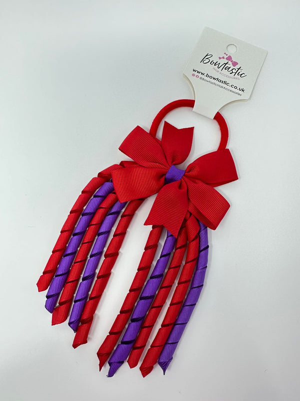 3 Inch Pinwheel Corker Bobble - Red & Purple