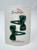 1.75 Inch Snap Clips - Hunter Green - 2 Pack