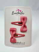 1.75 Inch Snap Clips - Dusty Rose - 2 Pack