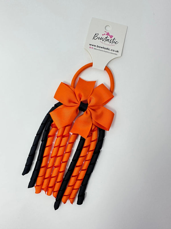 3 Inch Pinwheel Corker Bobble - Orange & Black