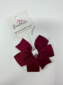 3 Inch Double Pinwheel Thin Elastic - Wine & White